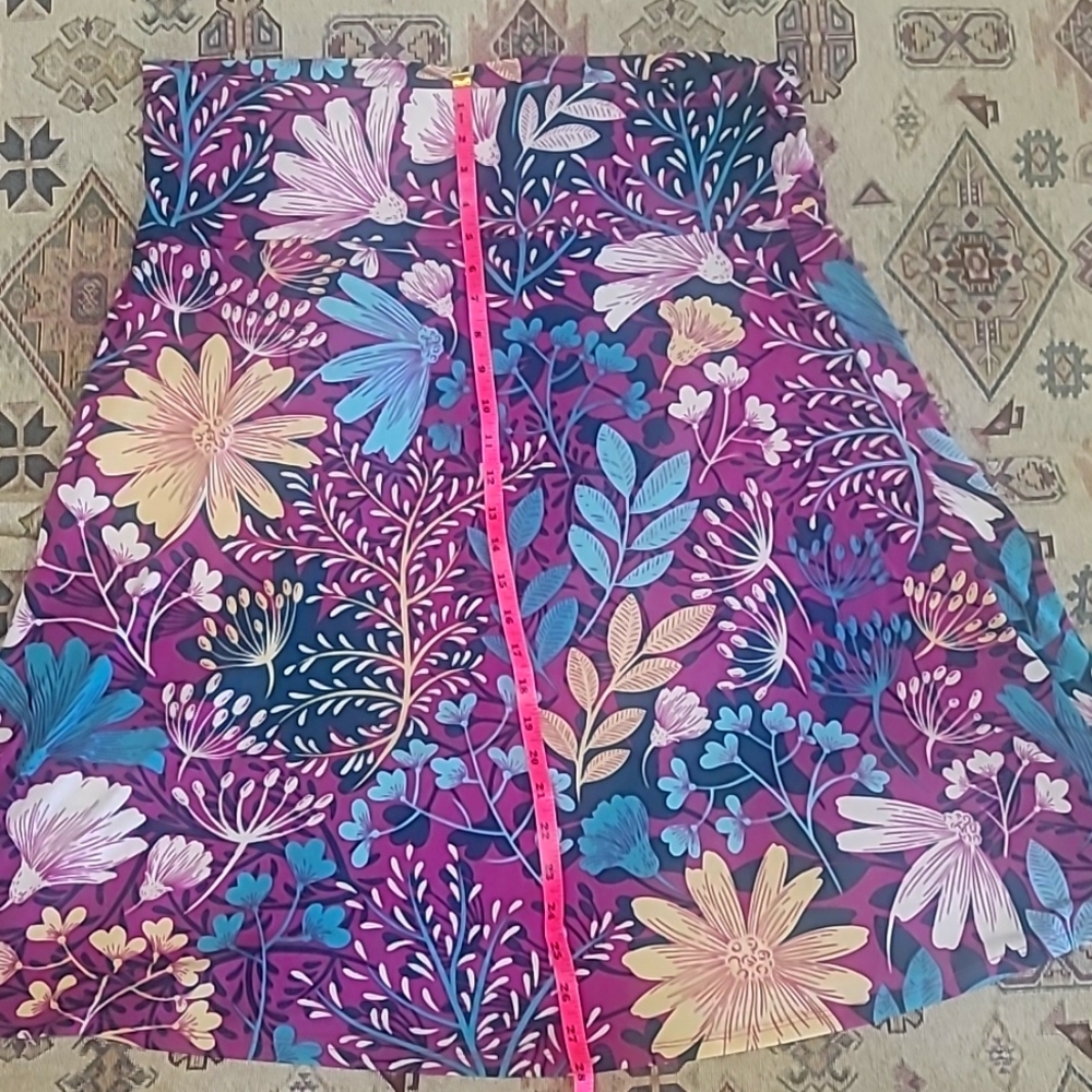 LulaRoe azure skirt. Multi-wear poncho, sleevless top, floral